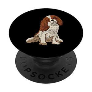 cavalier king charles spaniel dog pop socket dog lover gifts popsockets popgrip: swappable grip for phones & tablets