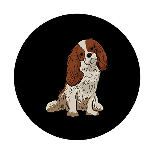 Cavalier King Charles Spaniel Dog Pop Socket Dog Lover Gifts PopSockets PopGrip: Swappable Grip for Phones & Tablets