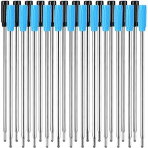 Jovitec 24 Pieces Replaceable Ballpoint Pen Refills Smooth Writing 4.5 Inch (11.6 cm) and 1 mm Medium Tip (Black and Blue)