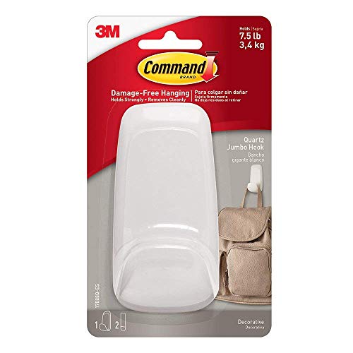 Command Jumbo Hook 588P, Quartz, 2-Hook