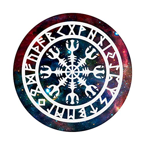 Helm Awe Galaxy Space Vegvisir Valknut Runes Celtic Knot PopSockets Swappable PopGrip