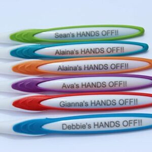 Personalized Gift Personalized TOOTHBRUSHES 6 Pack Manual Toothbrush Adults 4 Color Variety Pack Any Name/Message Engraved