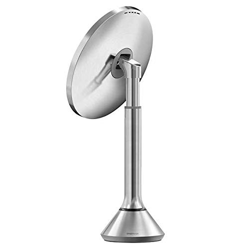 simplehuman Tabletop Mount ST3200 8” Round Sensor Mirror w/ 5x/10x Magnification