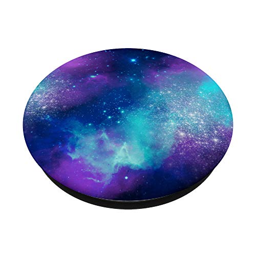 Space Nebula Galaxy Blue Purple PopSockets PopGrip: Swappable Grip for Phones & Tablets