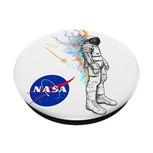 NASA Logo Astronaut Flames PopSockets PopGrip: Swappable Grip for Phones & Tablets