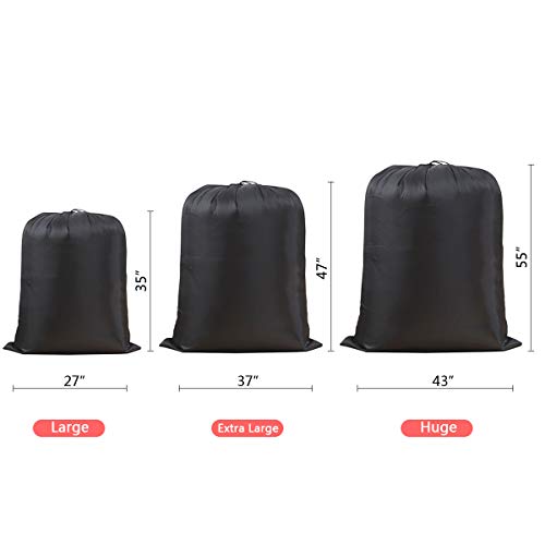 IWEIK Multipurpose Extra Large Laundry Bag Storage Bag (43"x55", Black)