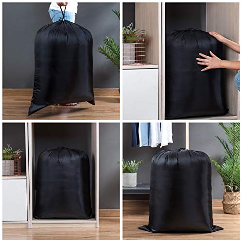 IWEIK Multipurpose Extra Large Laundry Bag Storage Bag (43"x55", Black)