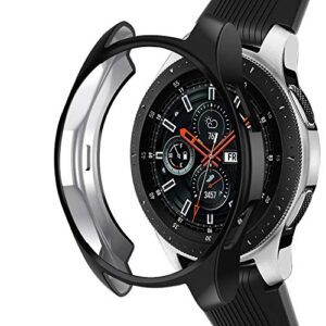case compatible samsung galaxy watch 46mm, nahai tpu slim plated case shock-proof cover all-around protective bumper shell for galaxy watch 46mm sm-r800 smartwatch, (not galaxy watch 4 classic 46mm)