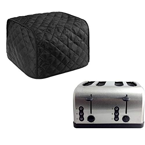 Polyester Fabric Quilted Four Slice Toaster Appliance Dust-proof Cover, Dust and Greasy Protection