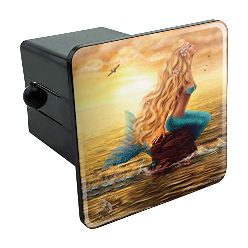 I Believe in Mermaids Tropical Beach Ocean Tow Trailer Hitch Cover Plug Insert