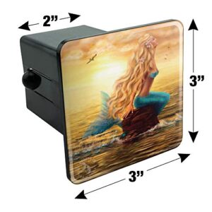 I Believe in Mermaids Tropical Beach Ocean Tow Trailer Hitch Cover Plug Insert