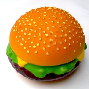 want chew latex dog squeaky chew toys, hamburger 4" *please choice sold by *fleasolo110,**