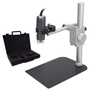dino-lite microscope kit with tabletop stand and carrying case (am7115mzt/rk-06a)
