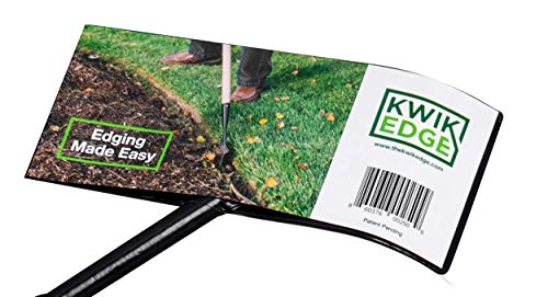 Kwik Edge Tool - Garden Edger Weeder - Soil Cultivator - Hoe Long Handle Grass Flower Backyard Gardening Tool