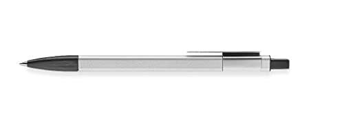 Moleskine Classic Pro Click Ballpoint Pen, 1.0mm Point, Silver Grey