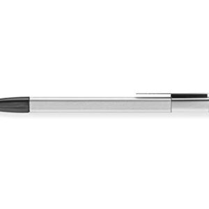 Moleskine Classic Pro Click Ballpoint Pen, 1.0mm Point, Silver Grey