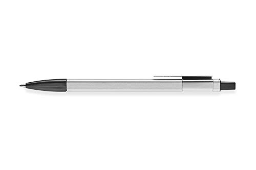 Moleskine Classic Pro Click Ballpoint Pen, 1.0mm Point, Silver Grey