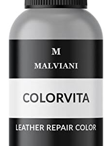 MALVIANI Leather Repair Color Restorer - Light Gray - Restore Sofa, Car Seat, Bag, Furniture & Couch - 1 oz.