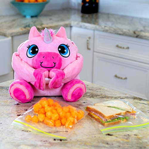 Lunch Pets Insulated Kids Lunch Box – As Seen on TV Plush Animal and Lunch Box Combination - Yumicorn