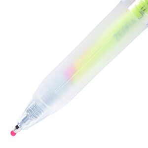 Zebra Sarasa Clip 0.5 Retractable Gel Ink Pen, Rubber Grip, 0.5 mm, Marble Colors, 5 Color Ink, Sticky Notes Value Set