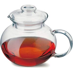 Simax Glass Teapot For Stovetop: Glass Tea Kettle For Stove Top - Tea Pots For Stove Top - Stovetop & Microwave Safe Kettles For Boiling Water - Clear Glass Tea Pot With Spout -1 Quart/4 Cup Teapots