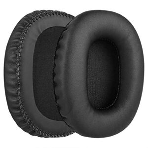 Geekria QuickFit Protein Leather Replacement Ear Pads for Marshall Monitor Headphones Ear Cushions, Headset Earpads, Ear Cups Repair Parts (Black)