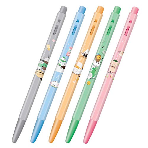 MONAMI 153 Yummy Ballpoint pens 0.5mm 5 Body colors Ink 5 colors