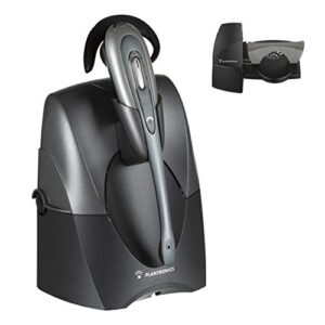 plantronics cs55 wireless office headset included bundle with lifter and headset advisor wipe (renewed)