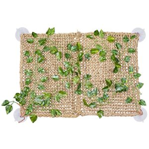 penn-plax reptology lizard lounger vine backdrop – 100% natural seagrass fiber – great for bearded dragons, anoles, geckos, and other reptiles