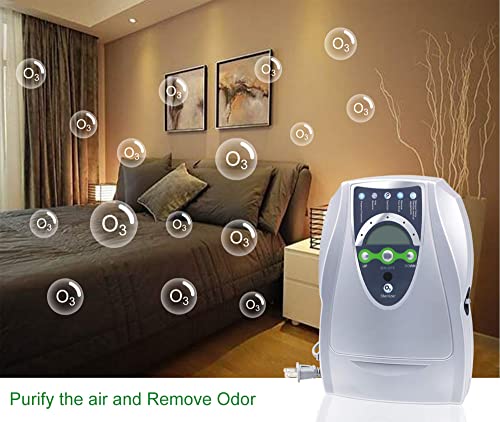 Household Ozone Generator, 500 mg/h Ozone Machine Odor Removal, Specifically Designed ozonator for Clean Water, Fruits, Vegetables