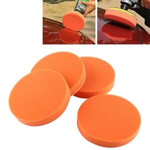 DEWIN Polishing Pads - 6 inch (150mm) Buffing Pads 10Pcs 6" Sponge Buffing Waxing Pad Kit Polishing Tool for Car Polisher, Orange Buff Pads