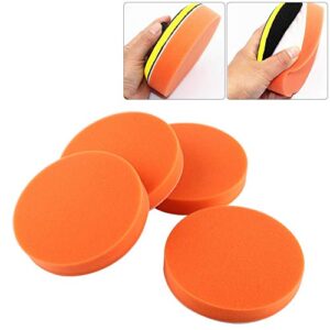 DEWIN Polishing Pads - 6 inch (150mm) Buffing Pads 10Pcs 6" Sponge Buffing Waxing Pad Kit Polishing Tool for Car Polisher, Orange Buff Pads