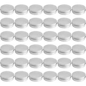 tosnail 36 pack 4 oz aluminum round tins empty tins candle tins spice tins with screw top lids