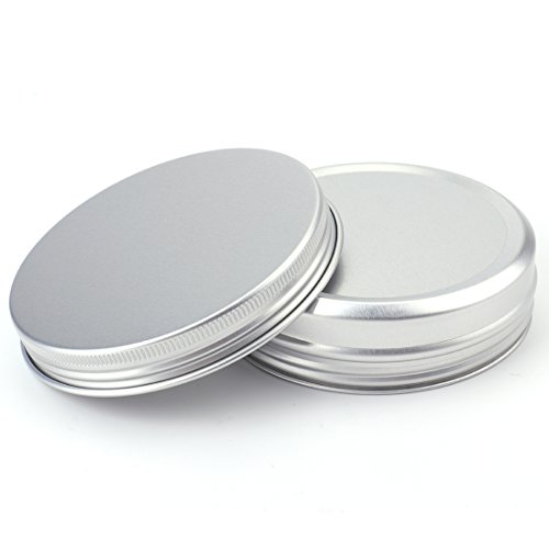 Tosnail 36 Pack 4 oz Aluminum Round Tins Empty Tins Candle Tins Spice Tins with Screw Top Lids