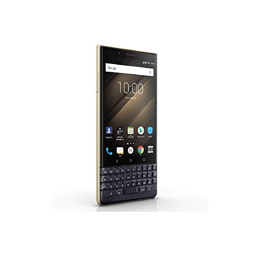 BlackBerry KEY2 LE (Lite) Dual-SIM (64GB, BBE100-4, QWERTY Keypad) (GSM Only, No CDMA) Factory Unlocked 4G Smartphone (Champagne/Gold) - International Version
