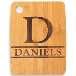 Custom Catch Personalized Cutting Board Wedding Gift - Durable Bamboo (Monogram)