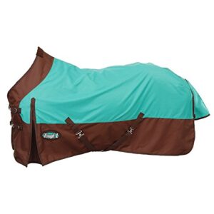 tough1 1200d poly waterproof sheet 75 turquoise