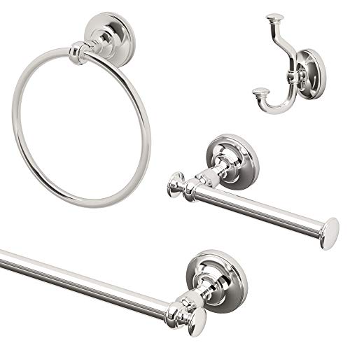 Gatco KA-TAV-4-PN Tavern 4-Piece Bathroom Accessory Kit, Polished Nickel