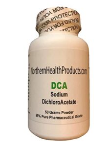 pure 50g dca powder, sodium dichloroacetate - north american made in a certified laboratory. absolutely no animal by-products or fillers. highest quality available - buy direct from the source