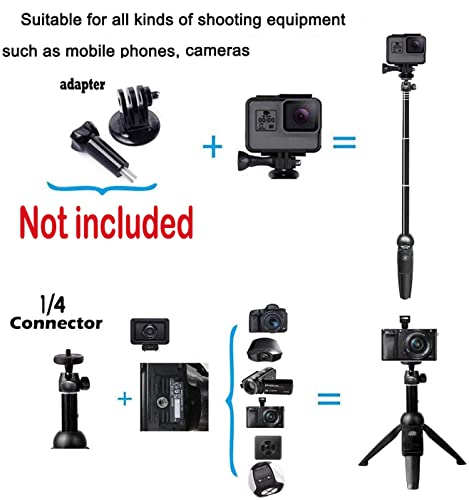 Selfie Stick, 40 inch Extendable Selfie Stick Tripod,Phone Tripod with Wireless Remote Shutter,Group Selfies/Live Streaming/Video Recording Compatible with All Cellphones