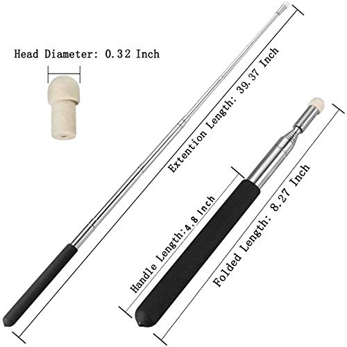 Telescopic Teachers Pointer,Teaching Pointer,Hand Pointer Extendable Telescopic Retractable Pointer Handheld Presenter Classroom Whiteboard Pointer (1)