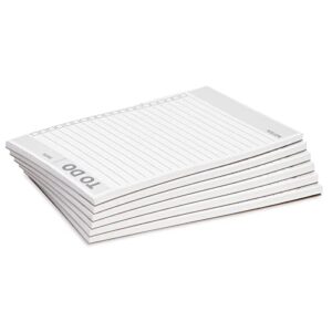 6 Pack To Do List Notepads, Daily Reminder Checklist (8.5 x 5.5 In, 60 Sheets Each)