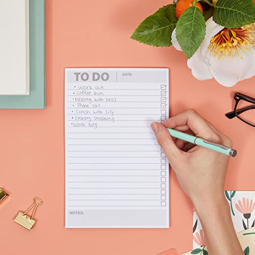 6 Pack To Do List Notepads, Daily Reminder Checklist (8.5 x 5.5 In, 60 Sheets Each)