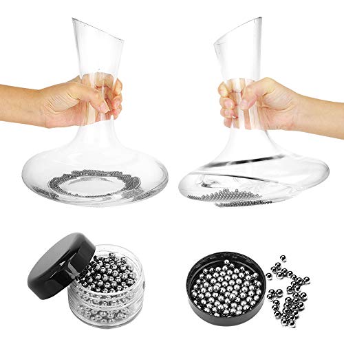 Decanter Stand, Decanter Drying Rack Bundle with Decanter Cleaning Brush, Decanter Cleaning Beads