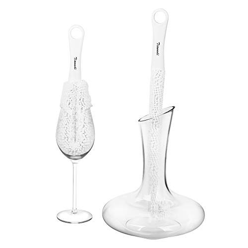 Decanter Stand, Decanter Drying Rack Bundle with Decanter Cleaning Brush, Decanter Cleaning Beads