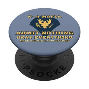 united states army e-4 mafia popsockets popgrip: swappable grip for phones & tablets