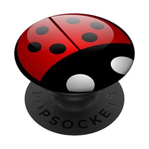 cute ladybug insect popsockets popgrip: swappable grip for phones & tablets