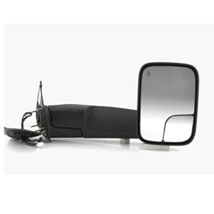 AKKON - Fits 2005-2015 Tacoma Power Heated Black Flip-up Towing Mirrors w/Manual-Folding Pair Left+Right Set