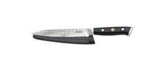 sasaki takumi japanese aus-10 stainless steel utlilty knife with locking sheath, 5.5-inch, black