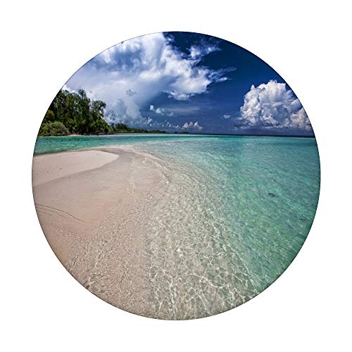 Tropical Summer Caribbean Beach View Gift Souvenir PopSockets PopGrip: Swappable Grip for Phones & Tablets